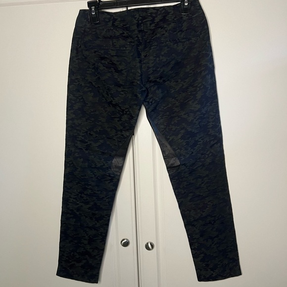 Roseanna Equestrian Inspired Made in France Camo Trousers with Leather Details - Picture 10 of 15